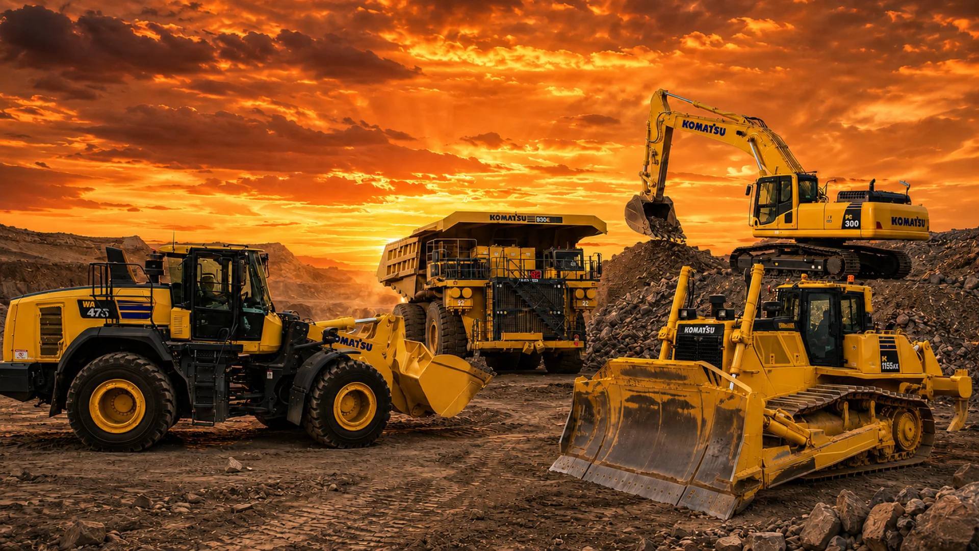 Запчасти Komatsu для спецтехники