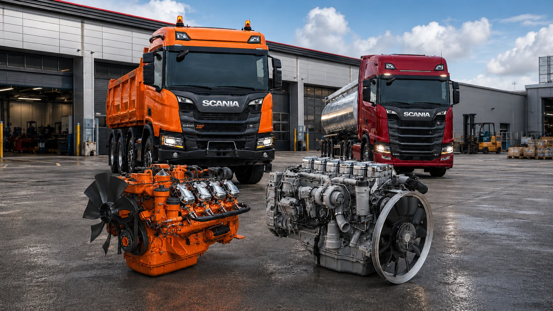 Scania Engine Spare Parts for Trucks, Generator Sets and Marine 