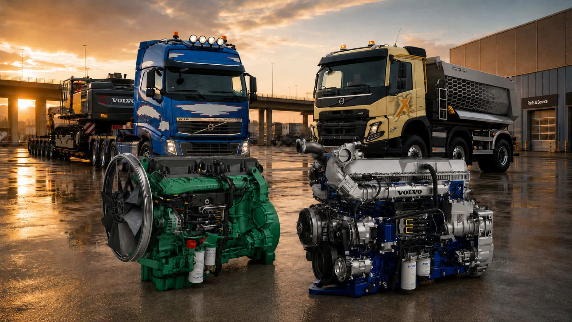 Запчасти Volvo для грузовых, генераторных и судовых двигателей
