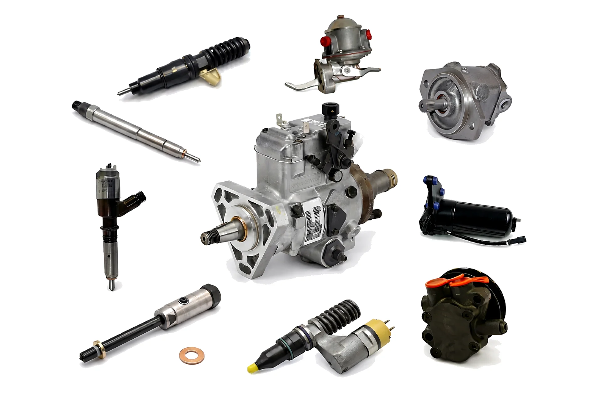 Construction machinery fuel system parts for Caterpillar, Komatsu, Volvo