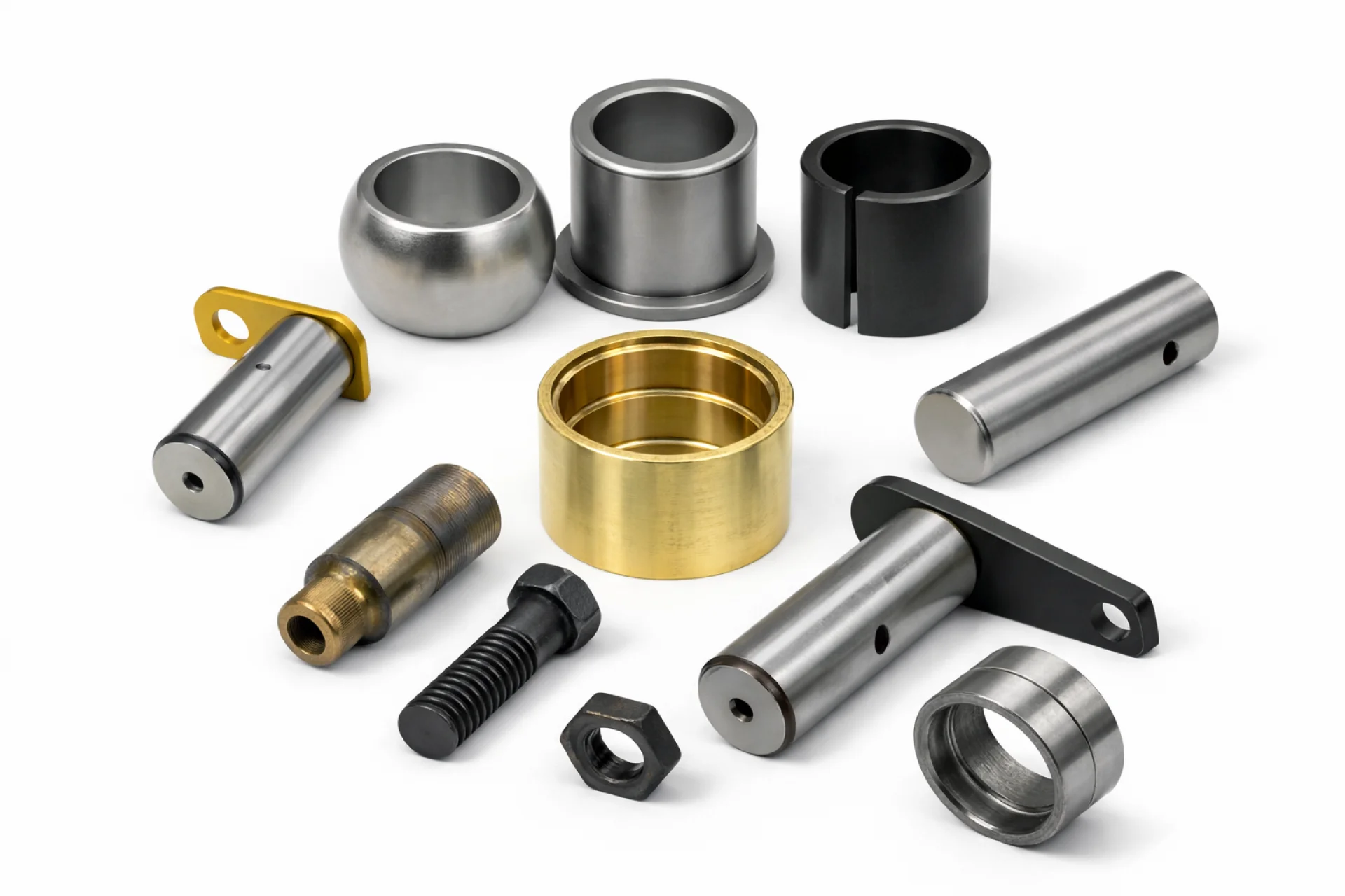 Heavy equipment pins and bushings for Caterpillar, Komatsu, Volvo, JCB