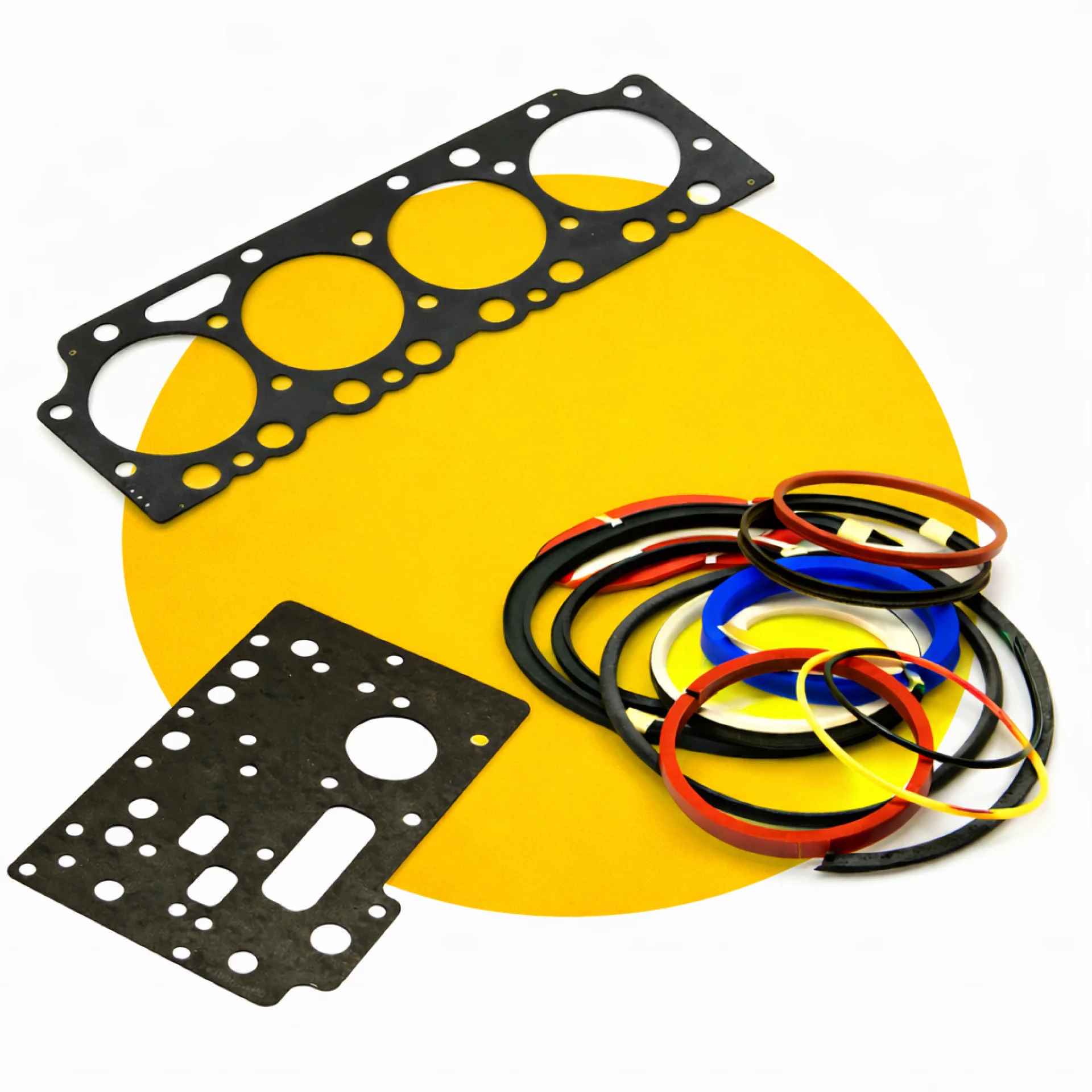 Heavy equipment seals and gaskets for Caterpillar, Komatsu, Volvo