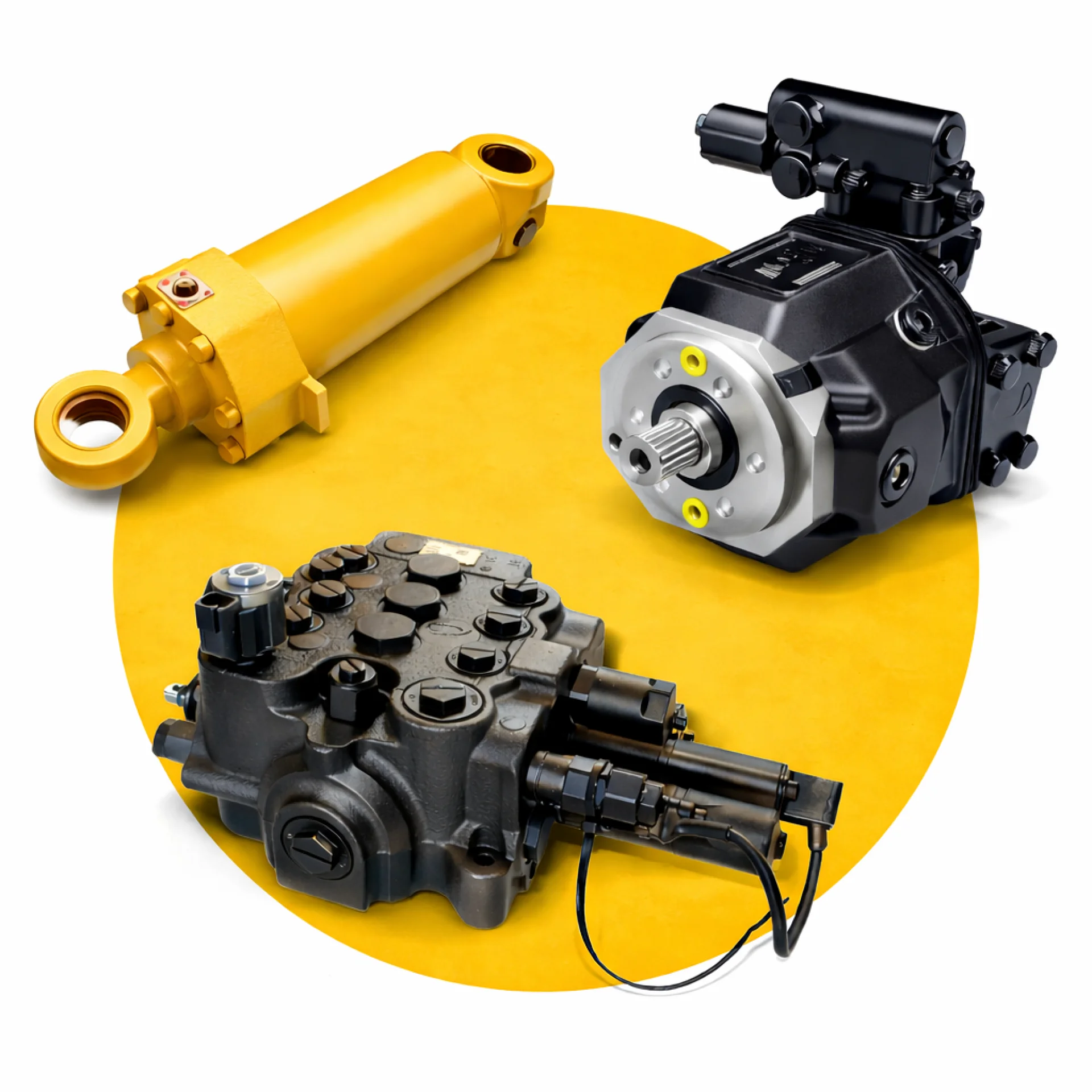 Запчасти гидравлической системы для строительной и горной техники Caterpillar, Komatsu, Volvo и JCB