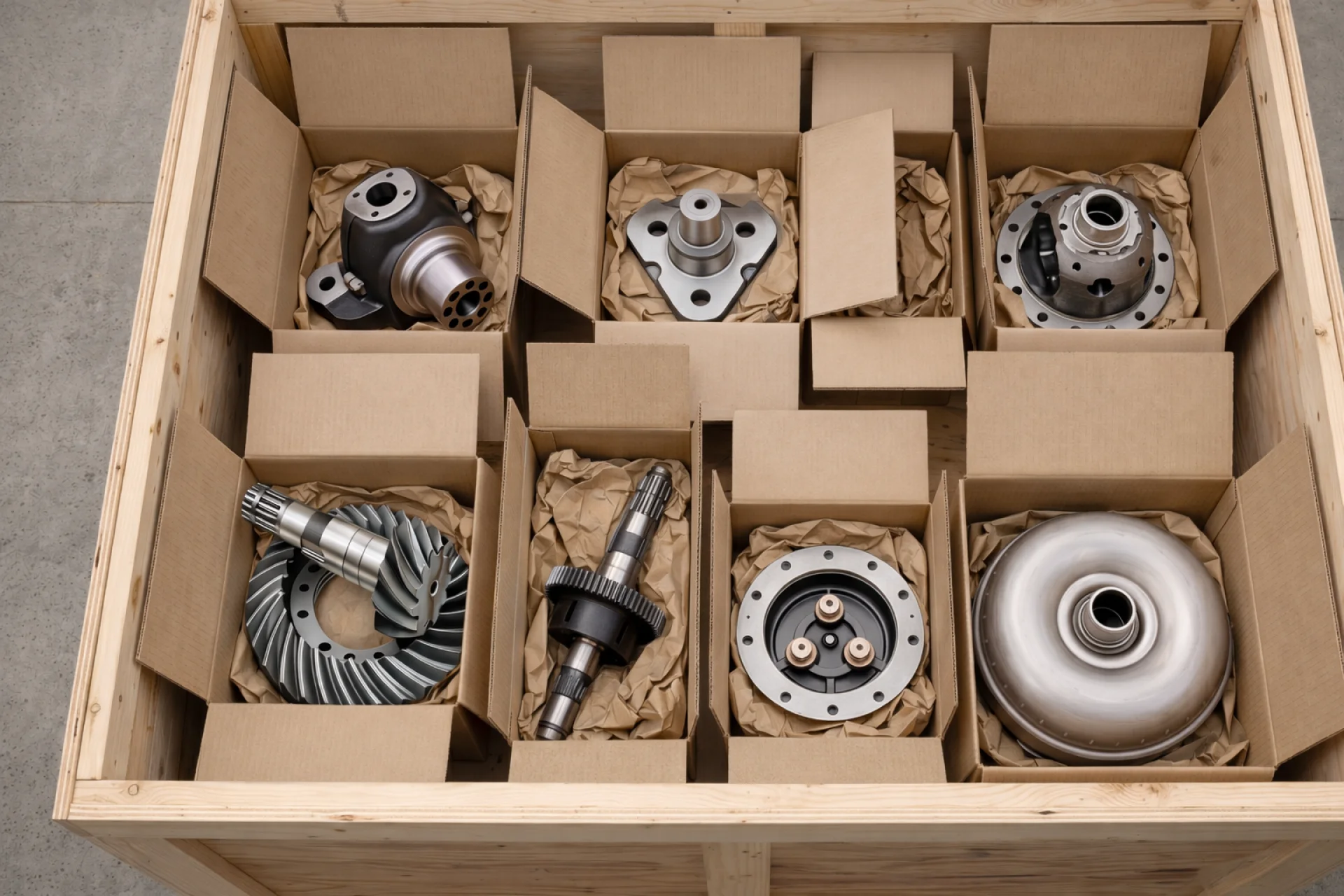 Carraro spare parts – Crown Wheel, Torque Converter, Wheel Carrier Kits for Cat, Komatsu, Volvo, JCB
