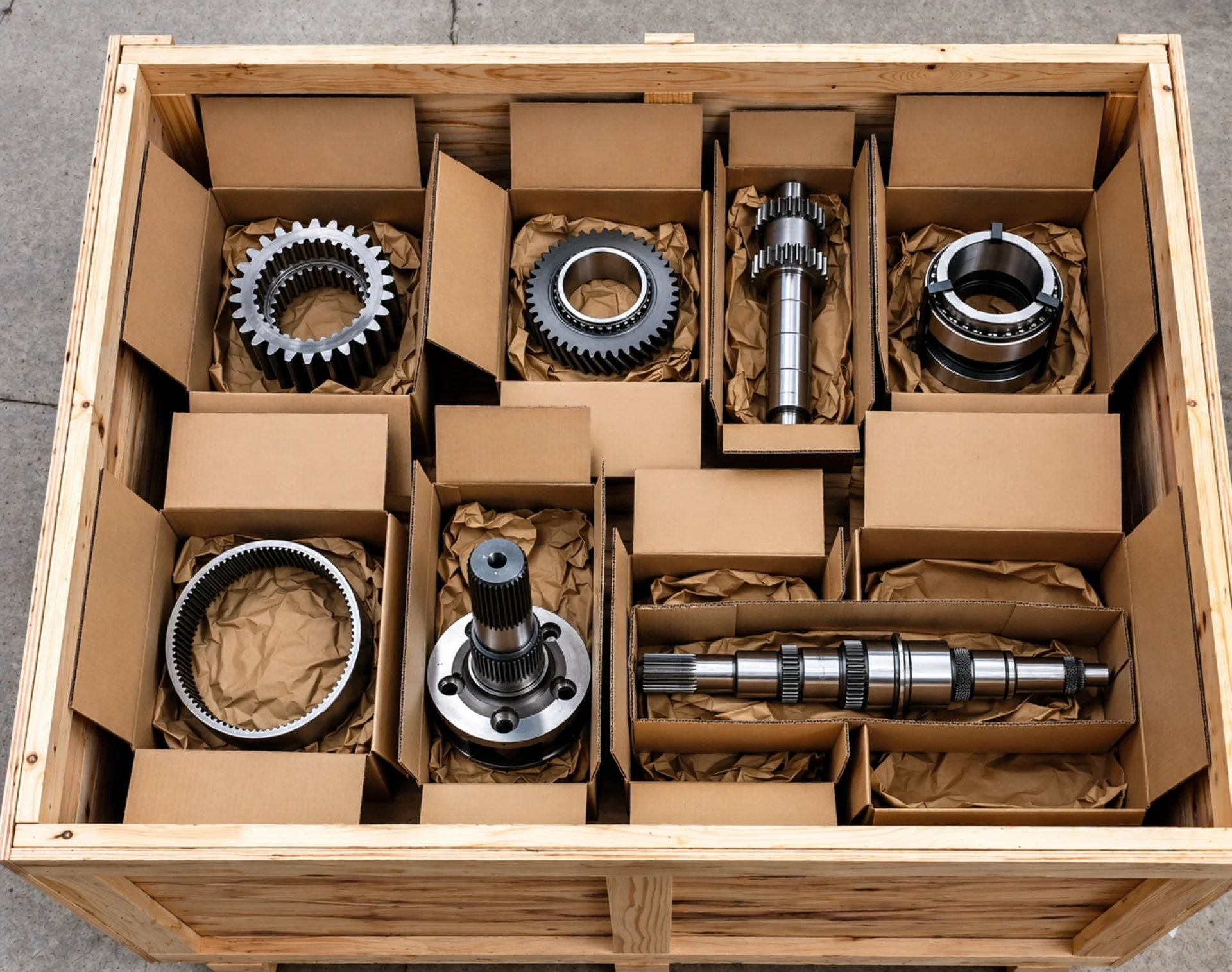 SKF and FAG bearings, transmission gears and differential parts for MAN, Mercedes, Scania and Volvo trucks
